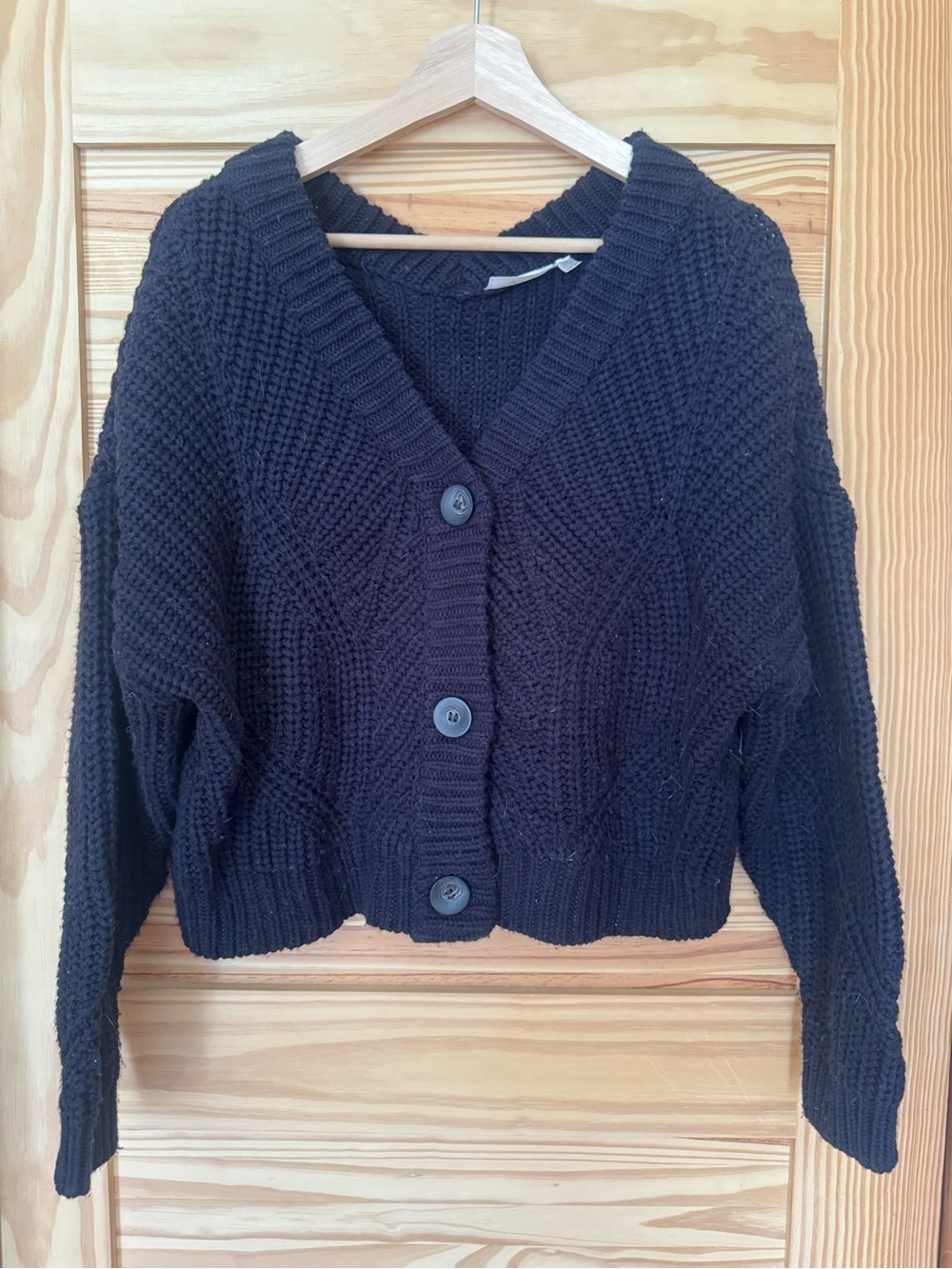 Navy blue chunky cardigan